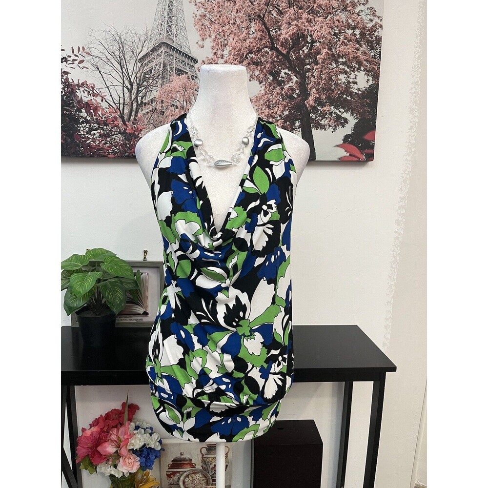 The Limited Women’s Top Blouse Small Sleeveless Scoop Neck racerback Colorful